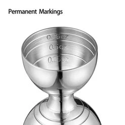 Jigger For Bartending | Bar Cocktail Measuring Jigger 2 Oz 1 Oz | Shot Measure Jigger With Measurements Inside | Double Chaser Bell Jiggers | Drink Measure Alcohol | Bartender Tools -KitchenAid Shop 416VnO34H9L