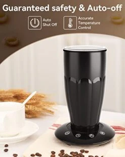 Milk Frother, Electric Milk Steamer (4-in-1) - Automatic Hot & Cold Foam Maker And Milk Warmer For Latte, Cappuccino, Macchiato, Iced Coffee, Touch Control Silent Operation & Easy To Clean -KitchenAid Shop 416XBDmttIL