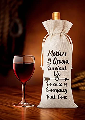 Mother Of Groom Survival Kit Wine Bag, Gift For Groom's Mother, Mother-in-law – 1 Pc(A003) 4 Mother Of Groom Survival Kit Wine Bag, Gift For Groom's Mother, Mother-in-law – 1 Pc(A003) - Image 2