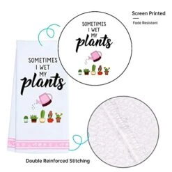 Funny Kitchen Towels, Plant Lover Gifts For Women Gardener, Plant Lady Mom Gifts, Housewarming, Friend Birthday Gift, Succulent Cactus Plant Gifts -KitchenAid Shop 416eaZfqpjL