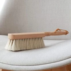 Horsehair Hand Brush Soft Bristles Oiled Beech Wood Handle Small 12 Inch Long (White Horsehair) -KitchenAid Shop 416jPiHT0WL