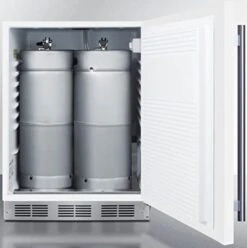 Summit Appliance SBC58WHBIADANK 24" Wide Built-in Undercounter ADA Height Commercially Listed Kegerator In White W/o Tapping Equipment, Stainless Steel Handle, Auto Defrost, Adjustable Thermostat 11 Summit Appliance SBC58WHBIADANK 24" Wide Built-in Undercounter ADA Height Commercially Listed Kegerator In White W/o Tapping Equipment, Stainless Steel Handle, Auto Defrost, Adjustable Thermostat -KitchenAid Shop 416my7Tm9JL