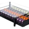 Nespresso Vertuoline Coffee Pod Holder (Holds 40 Vertuo Coffee Or Espresso Capsules)-- Tempered Glass Drawer (Coffee Pods NOT Included. Does NOT Fit K-Cups)
