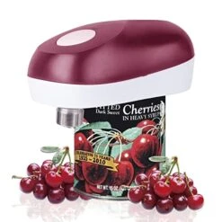 Electric Can Opener - Vcwtty One Touch Battery Operated Handheld Can Opener For Any Size, No Sharp Edge, Food-Safe, Seniors, Arthritis And Chef, Kitchen Best Gadget (Red)