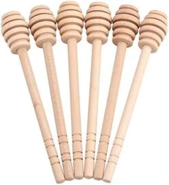 Honey Dipper Sticks, 50Pcs/set Household Wooden Mini Jam Honey Dipper Jar Dispensing Collecting Stirring Rod Stick(15cm / 5.9inch) -KitchenAid Shop 4172dwQxeVL. AC