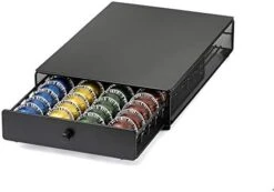 Nifty Vertuoline Rolling Coffee Pod Drawer – Satin Black Finish, 40 Pod Capsule Holder, Compact Under Coffee Pot Storage, Office Or Home Kitchen Counter Organizer -KitchenAid Shop 4173bcoYZHL. AC
