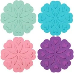 Silicone Tripod, Silicone Coaster, Multipurpose Heat Pad Non-Slip (Set Of 3),Square Multicolor -KitchenAid Shop 417GPvqsgL. AC