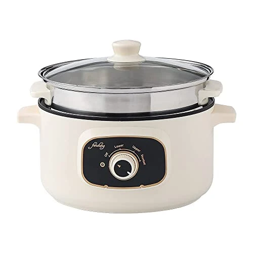 304 Stainless Steel Multi-Function Electric Cooker Double Temperature Control Protection Non-Stick Adjustable Fast And Slow Speed Cooking Suitable For All Kinds Of Food (Layer Steamer, 3.2L) 4 304 Stainless Steel Multi-Function Electric Cooker Double Temperature Control Protection Non-Stick Adjustable Fast And Slow Speed Cooking Suitable For All Kinds Of Food (Layer Steamer, 3.2L) - Image 2