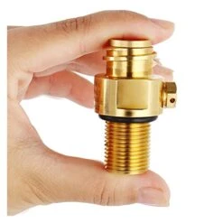 Soda Bottle Adapter,TR21-4 Brass Valve For Soda Cylinder M18*1.5 Thread Replacement Valve Co2 Cylinder Aerator Brewing Accessories -KitchenAid Shop 417LsPXqe8L