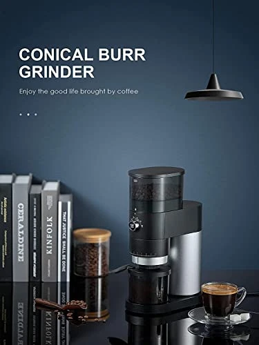 Conical Burr Coffee Grinder, Over 40 Precise Grind Setting For Espresso, Drip Coffee, French Press And Percolator Coffee, Burr Coffee Conical Grinder With Detachable Design For Easy Cleaning 8 Conical Burr Coffee Grinder, Over 40 Precise Grind Setting For Espresso, Drip Coffee, French Press And Percolator Coffee, Burr Coffee Conical Grinder With Detachable Design For Easy Cleaning - Image 6