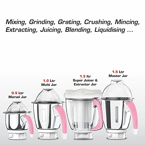 Ivy Plus 4 Jar Mixer Grinder- 110V, 750 Watts 4 Ivy Plus 4 Jar Mixer Grinder- 110V, 750 Watts - Image 2