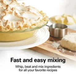 Hamilton Beach 6-Speed Electric Hand Mixer With Whisk, Traditional Beaters, Snap-On Storage Case, White -KitchenAid Shop 417RW85M06L