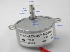 Slow Speed Electric Motor TYC-50 110V 15-18RPM CW Micro Motor Turntable Gear For Electric FireplaceBox For Microwave Oven -KitchenAid Shop 417U9ftXxiL