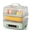 GENERIC XWWDP Electric Food Steamers Steam Cooker Seafood Pastry Egg Steamer Household Double-layer Timing Kitchen Cooking Breakfast Machine