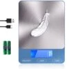 Food Scale -33lb Digital Kitchen Scale For Food Ounces Grams Rechargeable 304 Stainless Steel,Batteries And Type-C Charging | Perfect For Meal Prep, Cooking, And Baking, Blue -KitchenAid Shop 417WzexVvPL