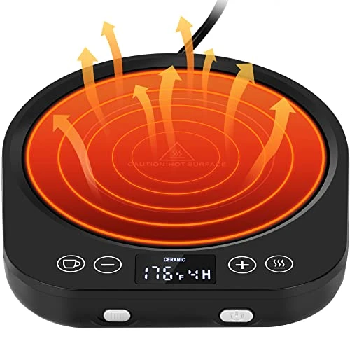 Candle Mug Warmer Electric,Auto On/Off Gravity-Induction Coffee Mug Warmer With 9 Temp Settings,1-9 Timer Candle Melter Warmer Beverage Coffee Warmer Practical Portable Warmer For Home & Office 3 Candle Mug Warmer Electric,Auto On/Off Gravity-Induction Coffee Mug Warmer With 9 Temp Settings,1-9 Timer Candle Melter Warmer Beverage Coffee Warmer Practical Portable Warmer For Home & Office
