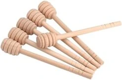 Honey Dipper Sticks, 50Pcs/set Household Wooden Mini Jam Honey Dipper Jar Dispensing Collecting Stirring Rod Stick(15cm / 5.9inch) -KitchenAid Shop 417aBWsGnML. AC
