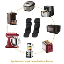 14 Pack Cord Organizer For Kitchen Appliances, Stick On Kitchen Cable Wrapper Cord Holder Cable Organizer,Compatible With Small Home Appliances, Mixer,Coffee Maker,Pressure (14, Multicolor) -KitchenAid Shop 417qpc2AtCL