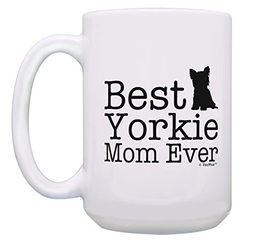 Dog Mom Coffee Mug Best Yorkie Mom Ever Cup Large Dog Mom Mug Gift 15-oz Coffee Mug Tea Cup White 4 Dog Mom Coffee Mug Best Yorkie Mom Ever Cup Large Dog Mom Mug Gift 15-oz Coffee Mug Tea Cup White - Image 2