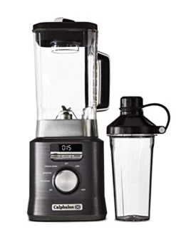 Auto-Speed 68 Oz Blender With Blend-N-Go Smoothie Cup And BPA-free Tritan Jar | 1100-Watt Base, Dark Stainless Steel
