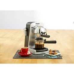 USA GAU-18215 4 Cup Bistro Electric Espresso/Cappuccino Maker With Carafe, Silver -KitchenAid Shop 417vDNvYZpL