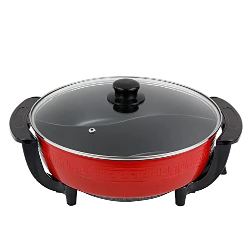 LOERSS One Pot Mandarin Duck Pot Electric Hot Pot Korean Multi-Function Electric Hot Pot Non-Stick Pan Electric Mandarin Duck Pot 6 LOERSS One Pot Mandarin Duck Pot Electric Hot Pot Korean Multi-Function Electric Hot Pot Non-Stick Pan Electric Mandarin Duck Pot - Image 4