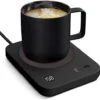 Coffee Mug Warmer, Smart Coffee Cup Warmer, Mug Warmer With 3 Temperature Settings, Coffee Mug Warmer With Auto Shut-Off, Candle Warmer Plate, Electric Beverage Warmer For Coffee, Tea, Milk (Black)