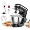 Stand Mixer, Rozi 660W 6-Speed Tilt-Head Food Mixer, Dough Mixer With 6-Quart Stainless Steel Bowl, Dough Hook, Mixing Beater & Whisk, Splash Guard -KitchenAid Shop 4180s8SV8iL