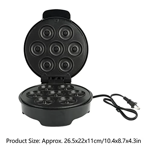 Mini Donut Maker, Electric Press Machine For Quick Breakfast And Desserts - Black US Plug 110V 1000W 3 Mini Donut Maker, Electric Press Machine For Quick Breakfast And Desserts - Black US Plug 110V 1000W