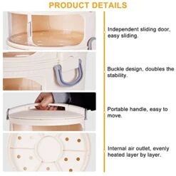 Electric Food Steamer, 3-Tiered Vegetable Steamer Stackable Baskets With Timer And Heat Preservation, BPA-Free, 1000W Fast Steaming Ideal For Vegetable Rice And Fish, 12.6×12.6×19.7'' -KitchenAid Shop 418CeAbxnqL