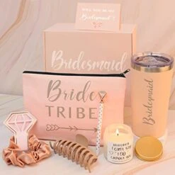 Bridesmaid Gifts - Bridesmaid Proposal Box Set From Brides For Bachelorette Wedding Engagement Bridal Shower Party - Will You Be My Bridesmaid Gift Baskets For Bridesmaids
