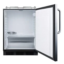 BC54OSBIADANK Built-in Undercounter ADA Compliant Commercially Listed Kegerator In Stainless Steel Exterior For Outdoor Use, Tap Kit Not Included, Auto Defrost, Lock -KitchenAid Shop 418bcf859ZL