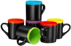 14 Oz Christmas Coffee Mug Set Of 6, Best Christmas Gifts For Women, 14 Ounce Ceramic Mugs Set In Funny Santa Design, Hot Chocolate Cups For Kids, Coffee Cups -KitchenAid Shop 418e5mLGoRL. AC