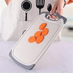 Cutting Boards For Kitchen, Anti-Skid Eco-Wheat Straw Cutting Board Set (3 Pcs), Dishwasher Safe (light Brown) -KitchenAid Shop 418gzWDDD1L