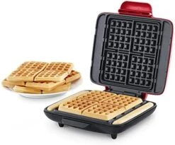 Dash Deluxe No-Drip Waffle Iron Maker Machine 1200W + Hash Browns, Or Any Breakfast, Lunch, & Snacks With Easy Clean, Non-Stick + Mess Free Sides, Silver -KitchenAid Shop 418lNOHpzZL. AC