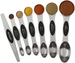 Magnetic Measuring Spoons Set Of 7 Stainless Steel Double Sided Nesting Teaspoon Tablespoon For Measuring Dry Liquid Ingredients 17 Magnetic Measuring Spoons Set Of 7 Stainless Steel Double Sided Nesting Teaspoon Tablespoon For Measuring Dry Liquid Ingredients -KitchenAid Shop 418n1okJg6L. AC