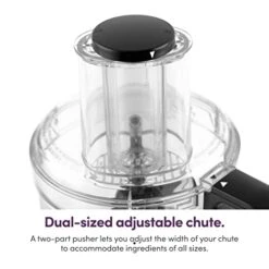 NutriBullet Bullet NBP50100 Food Processor 450-Watts With 7-Cup Capacity And Stainless Steel Slice, Shred, Chop And Dough Attachments, Black -KitchenAid Shop 418v0q03vAL