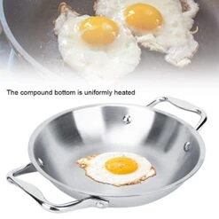 Demeras Kitchen Cookware, Easy To Use Frying Pan Sturdy Uniformly Heated With Handle For Induction Cooker For Electric Stove For Gas Stove -KitchenAid Shop 418waQhldSL