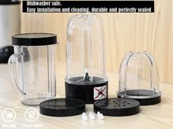 11 PCS Blender Replacement Parts Cross Blade 16OZ Replacement Cup With Handle,12OZ Short Cup With Lip Ring And Stay-Fresh Lid Replacement Cups Compatible With Magic Bullet Blender Cups MB1001 Series -KitchenAid Shop 418xyhb5j0L