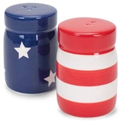 Ranspac Set Of Patriotic Mason Jar Salt And Pepper Shakers - Red/White/Blue -KitchenAid Shop 4191aV6v3vL