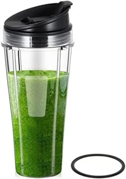 24OZ Blender Replacement Cups For Ninja Blender, 2 - Pack Replacement Cups With Sip & Seal Lid And Gaskets Set Compatible With Nutri Ninja Auto IQ Series Blenders BL450, BL480, BL490, BL640, BL680 12 24OZ Blender Replacement Cups For Ninja Blender, 2 - Pack Replacement Cups With Sip & Seal Lid And Gaskets Set Compatible With Nutri Ninja Auto IQ Series Blenders BL450, BL480, BL490, BL640, BL680 -KitchenAid Shop 4197ni7RrtL. AC