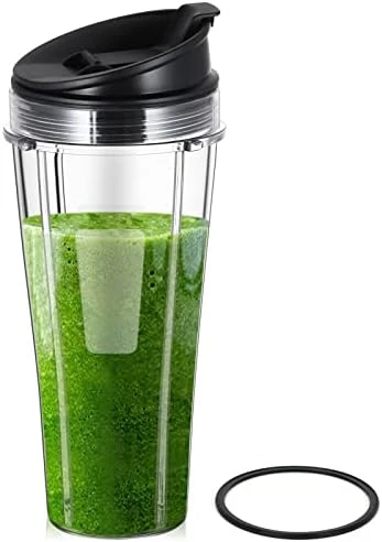 24OZ Blender Replacement Cups For Ninja Blender, 2 - Pack Replacement Cups With Sip & Seal Lid And Gaskets Set Compatible With Nutri Ninja Auto IQ Series Blenders BL450, BL480, BL490, BL640, BL680 7 24OZ Blender Replacement Cups For Ninja Blender, 2 - Pack Replacement Cups With Sip & Seal Lid And Gaskets Set Compatible With Nutri Ninja Auto IQ Series Blenders BL450, BL480, BL490, BL640, BL680 - Image 5