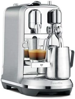 Breville Nespresso Nespresso Creatista Plus Coffee Espresso Machine, Brushed Stainless Steel BNE800BSSUSC -KitchenAid Shop 419M2hHyxAL. AC