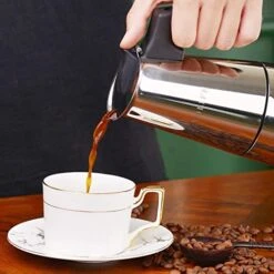 Mini Stovetop Espresso Maker, Small Italian Moka Pot, Cafe Maker For Coffee, Cappuccino And Latte, Stainless Steel, 200 Ml / 7 Oz/ 4 Cups (espresso Cup= 50 Ml) 16 Mini Stovetop Espresso Maker, Small Italian Moka Pot, Cafe Maker For Coffee, Cappuccino And Latte, Stainless Steel, 200 Ml / 7 Oz/ 4 Cups (espresso Cup= 50 Ml) -KitchenAid Shop 419N0x1MIUL