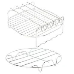 BIENKA 2sets Air Grill Cooker Stainless Double Silver Of Steaming Cm Bbq Multi- In And Round Stand: Trivet: For Rack Egg Dual- Pot Pressure Wire Trivet Tray Accessory Food Steam Stockpot Shelf (Color -KitchenAid Shop 419N8CfQ2TL