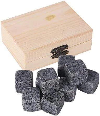 Whiskey Chiller Stones Gift Set, 9Pcs/Box Ice Stone Party Bar Reusable Granite Ice Cubes For Wine Craft Beer Whiskey Drinks Juice (Withe) 8 Whiskey Chiller Stones Gift Set, 9Pcs/Box Ice Stone Party Bar Reusable Granite Ice Cubes For Wine Craft Beer Whiskey Drinks Juice (Withe) - Image 6