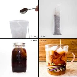100 Pack 4" X 12" Cold Brew Coffee Filter, Disposable Mesh Brewing Sock For Concentrate Coffee/Tea, Use With Flasks, Bottles, Mason Jars, Etc., Strong Design And No Mess -KitchenAid Shop 419PRZSrdyL
