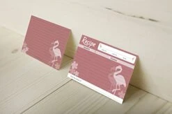Pink Flamingo Design Set Double Sided Family 4x6 Recipe Cards, Set Of 50 -KitchenAid Shop 419W1G7XR1L