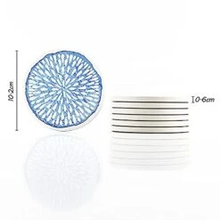 Set Of 6 Coasters For Drinks Absorbing Round Ceramic Stone Coaster With Cork Base,Tabletop Protection Mat For Mugs And Cups,Office,Kitchen (Colorful Series) -KitchenAid Shop 419Xdk6iJcL