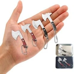 Damascus Pocket Knife Set Mini Chef Knife Set Tiny Knife Cleaver For Package Opener Box Cutter - Set Of 4 -KitchenAid Shop 419Xz2AK6XL. AC